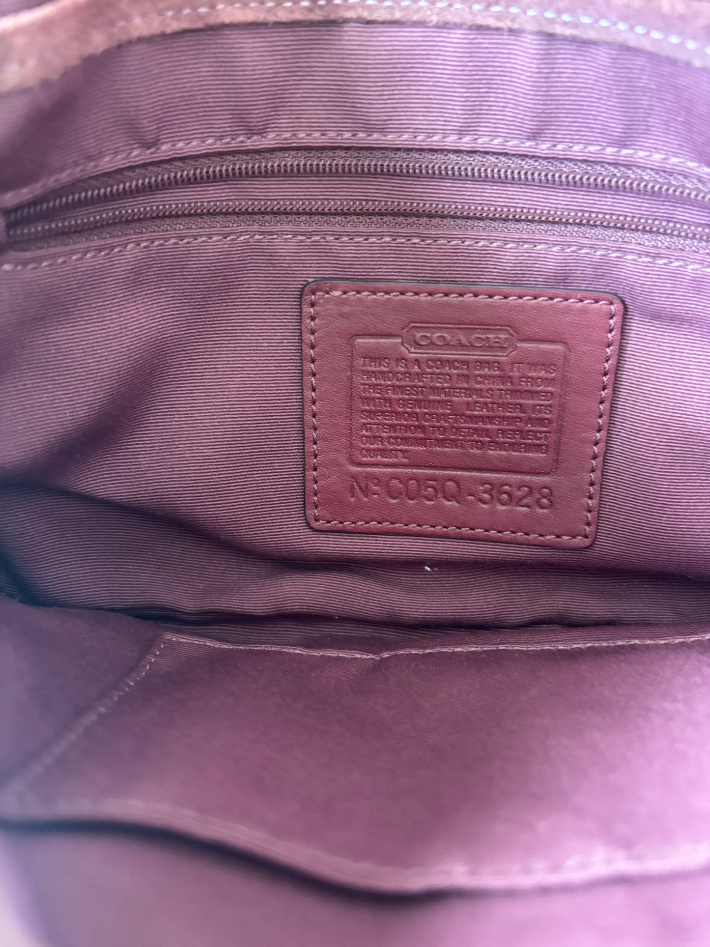 Vintage coach mauve shoulder bag