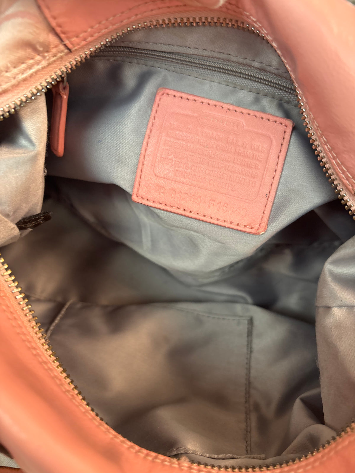 Vintage baby pink rare coach satchel