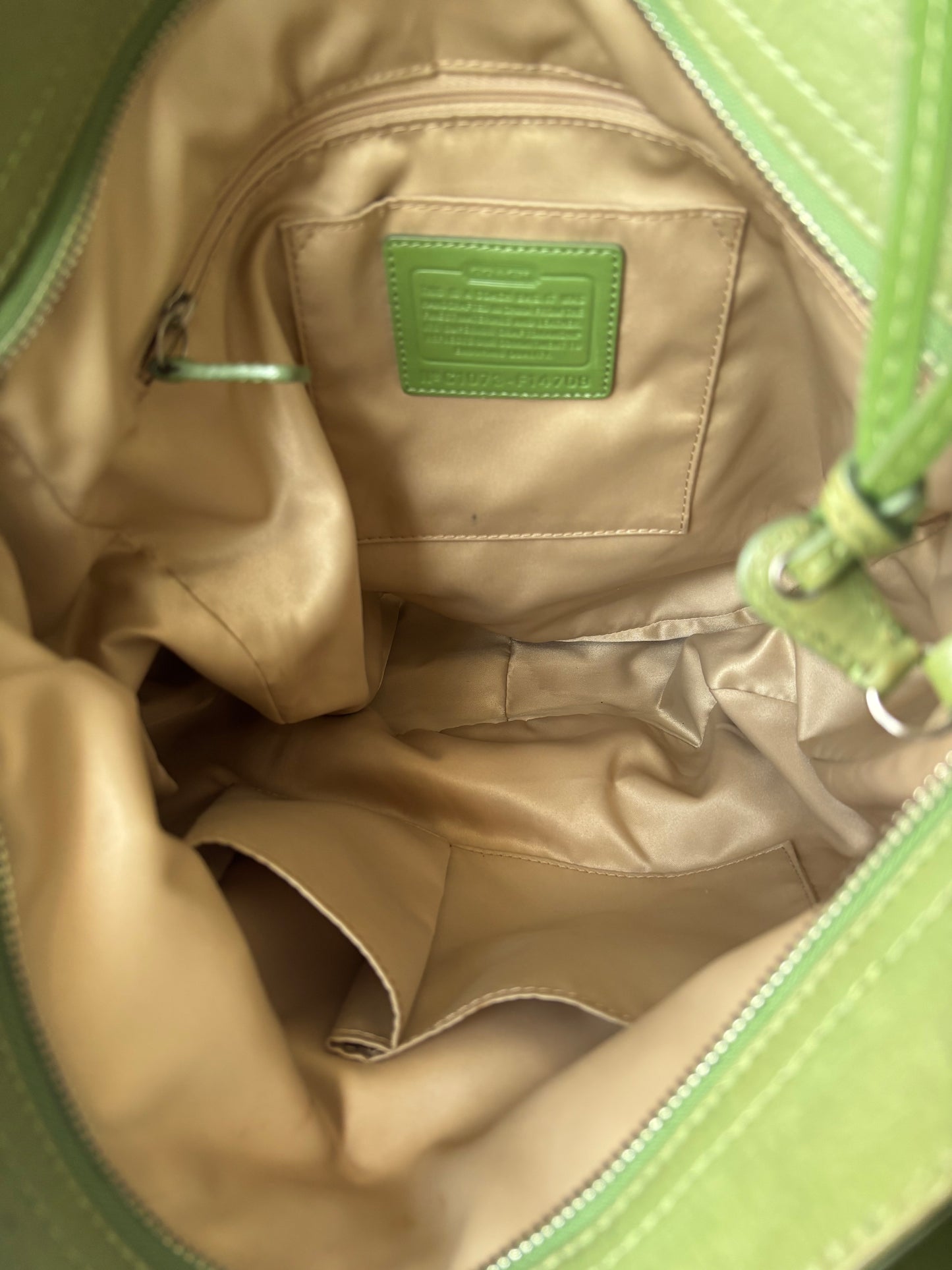 Rare green Zoe coach bag