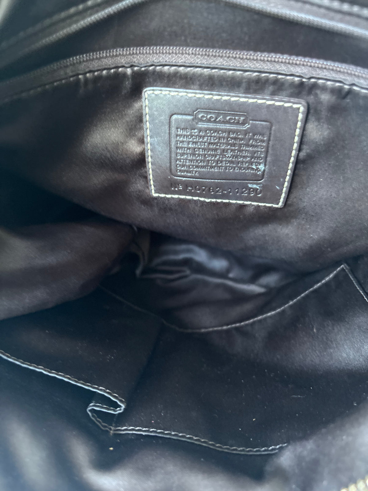 Brown ergo coach shoulder bag