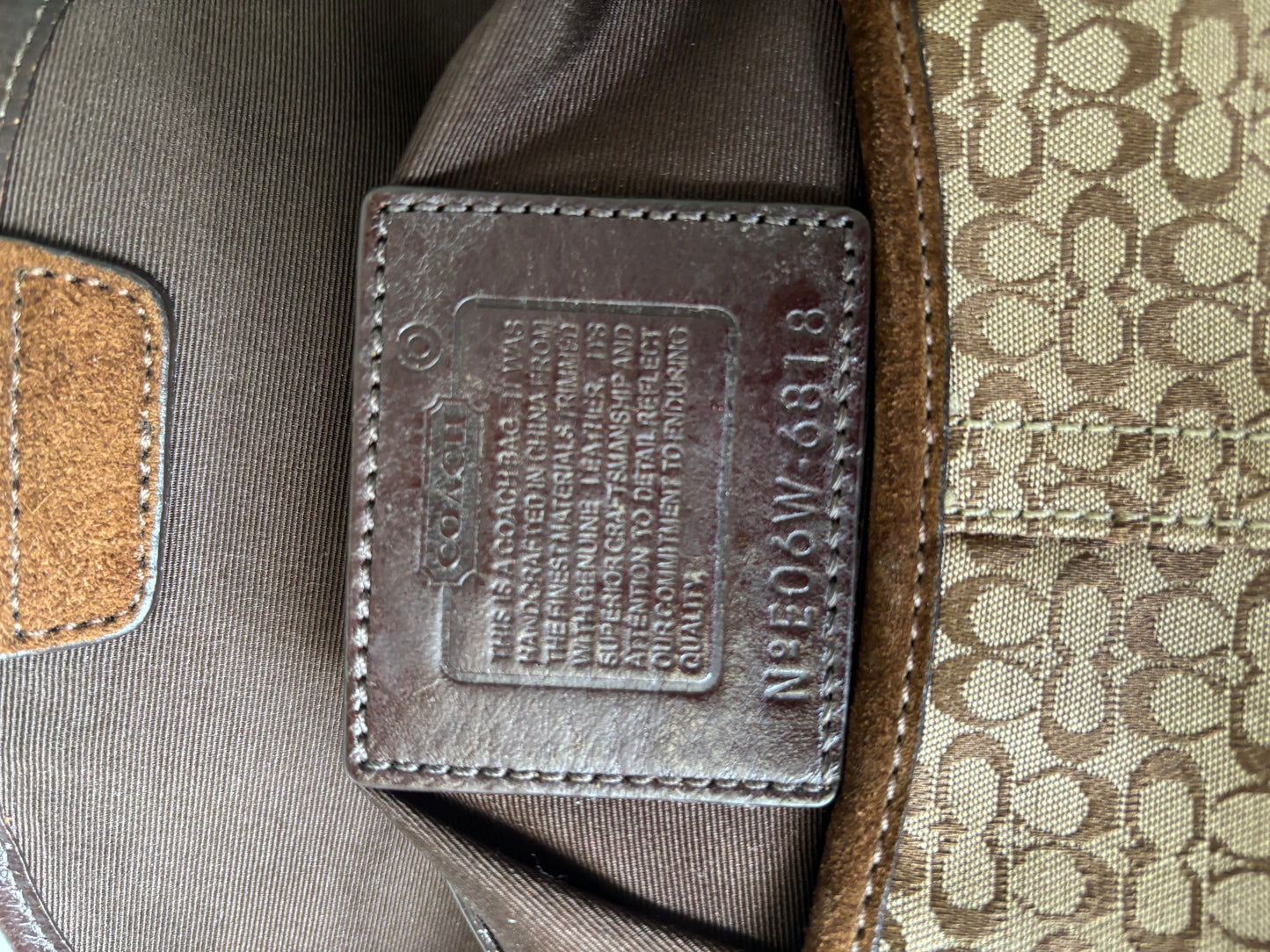 Brown mini coach soho