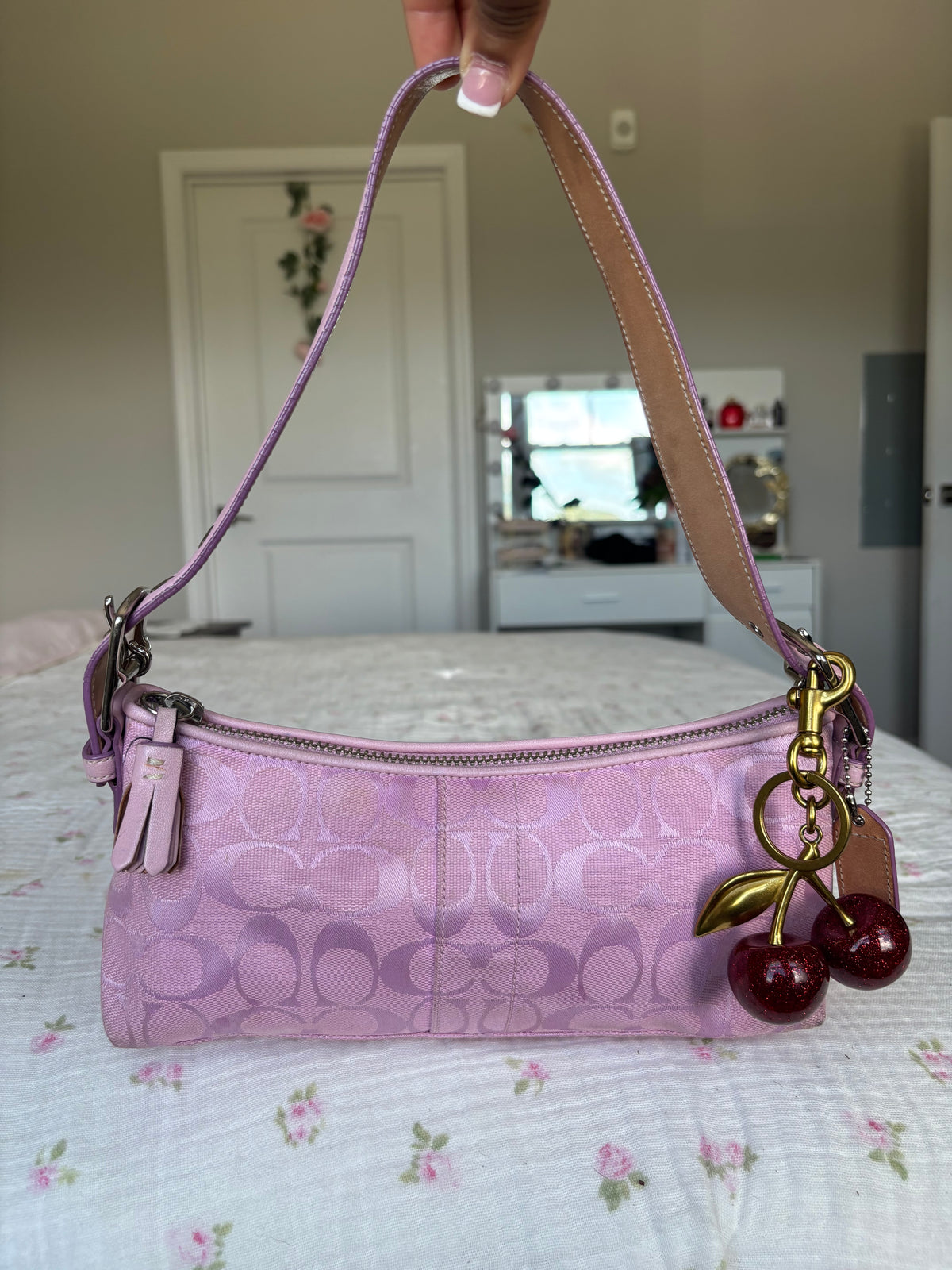 Pink coach bag