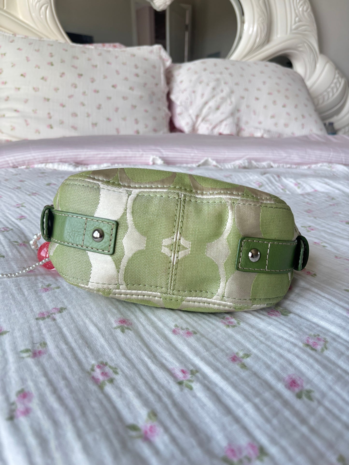 Rare green Zoe coach shoulder bag