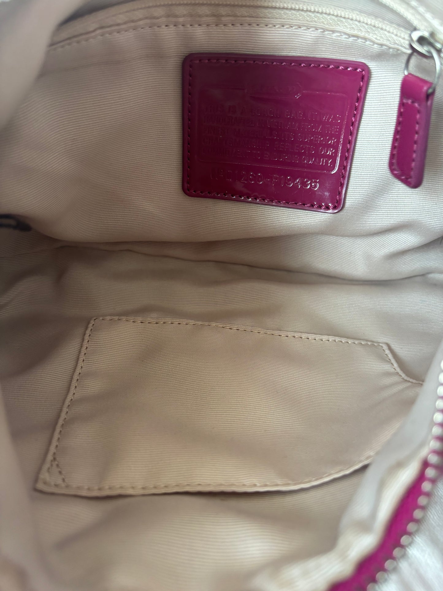 Rare pink coach small shoulder bag