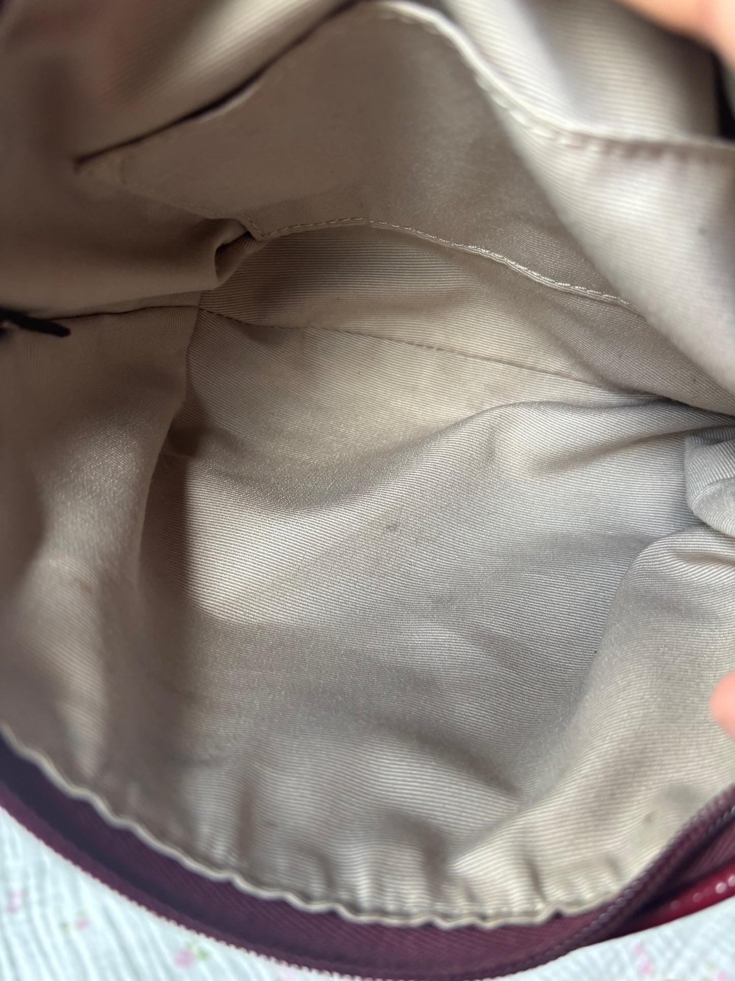Burgandy mini hobo