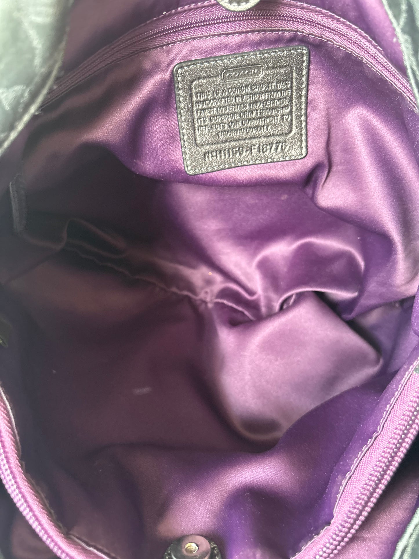 Rare coach mongram tote bag