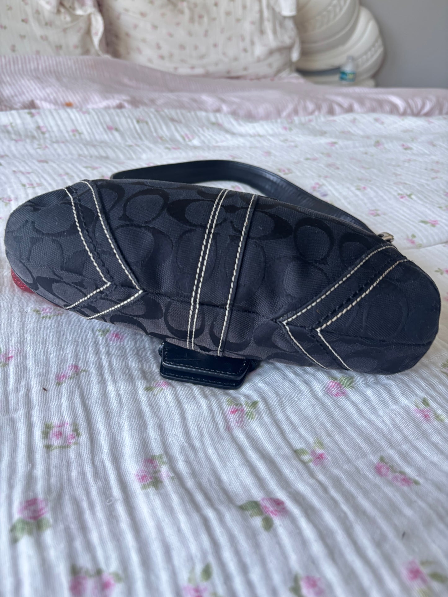 Mini black rare coach soho shoulder bag