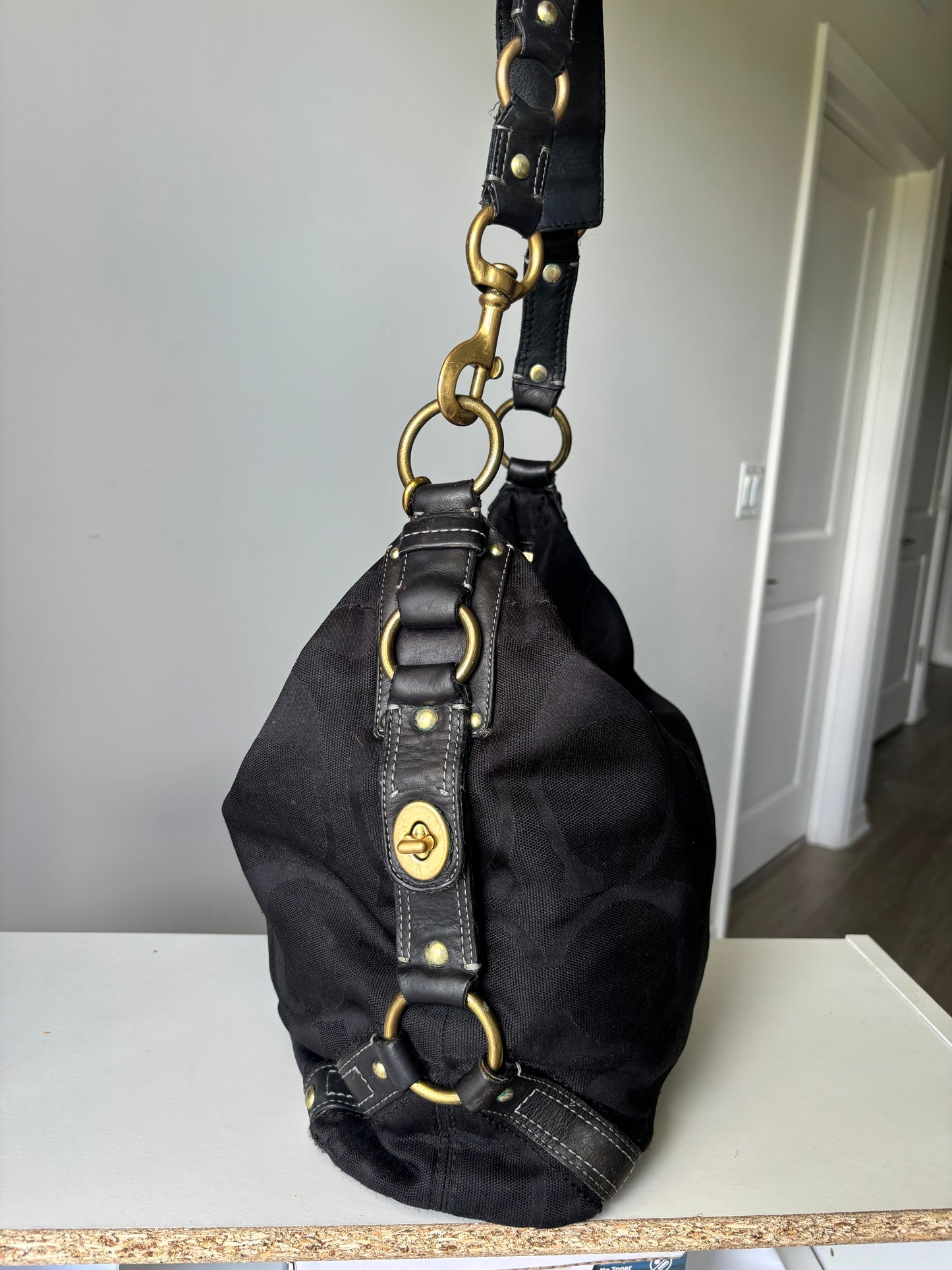 Black large coach Carly
