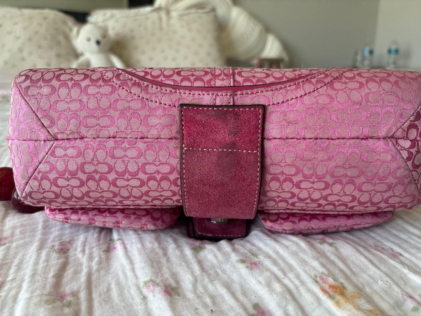 Rare pink mongram coach soho