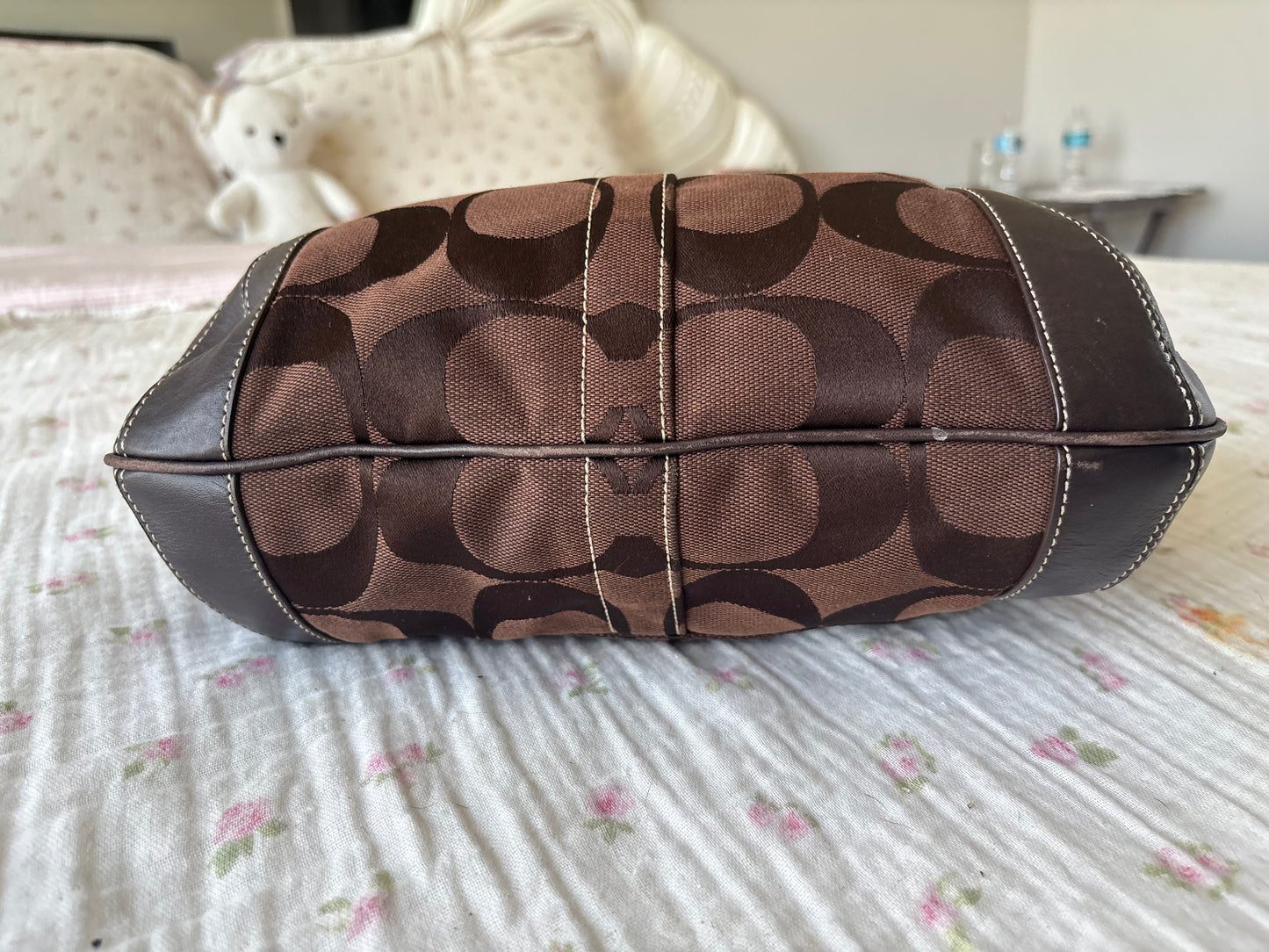 Brown ergo coach shoulder bag