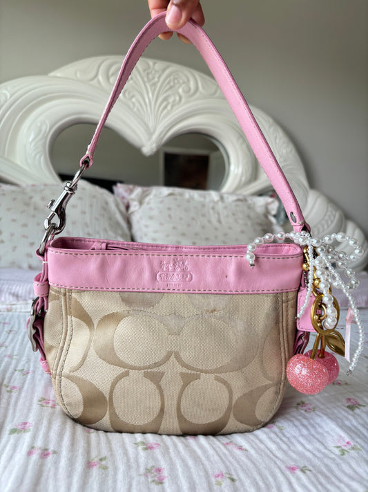 Rare pink mini coach Zoe