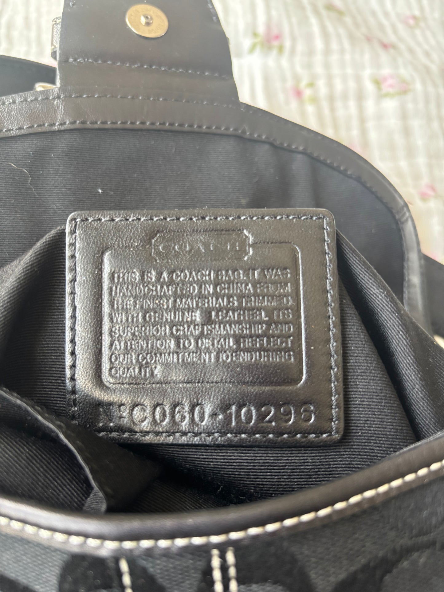 Mini black rare coach soho shoulder bag
