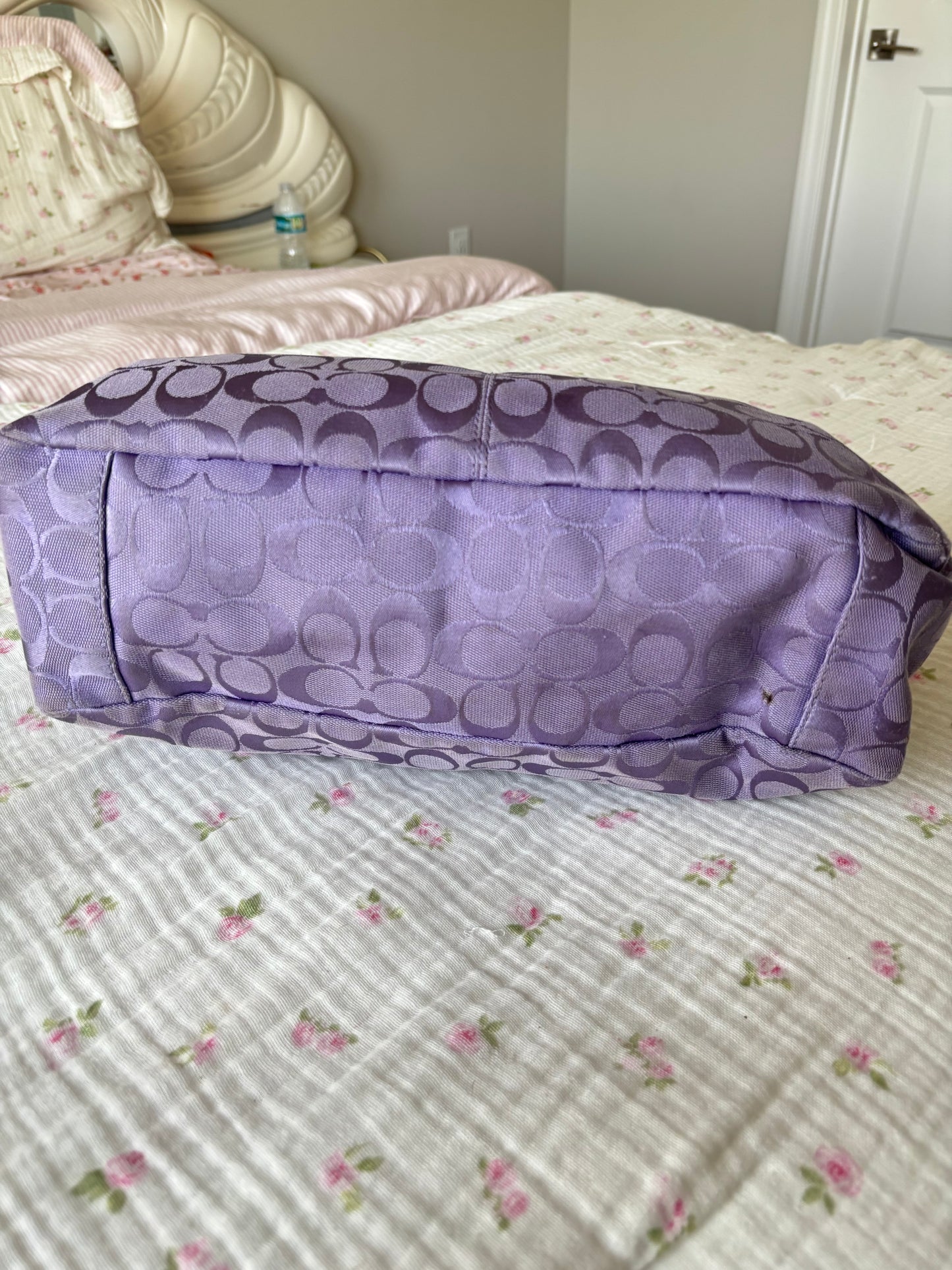 Lilac coach tote bag