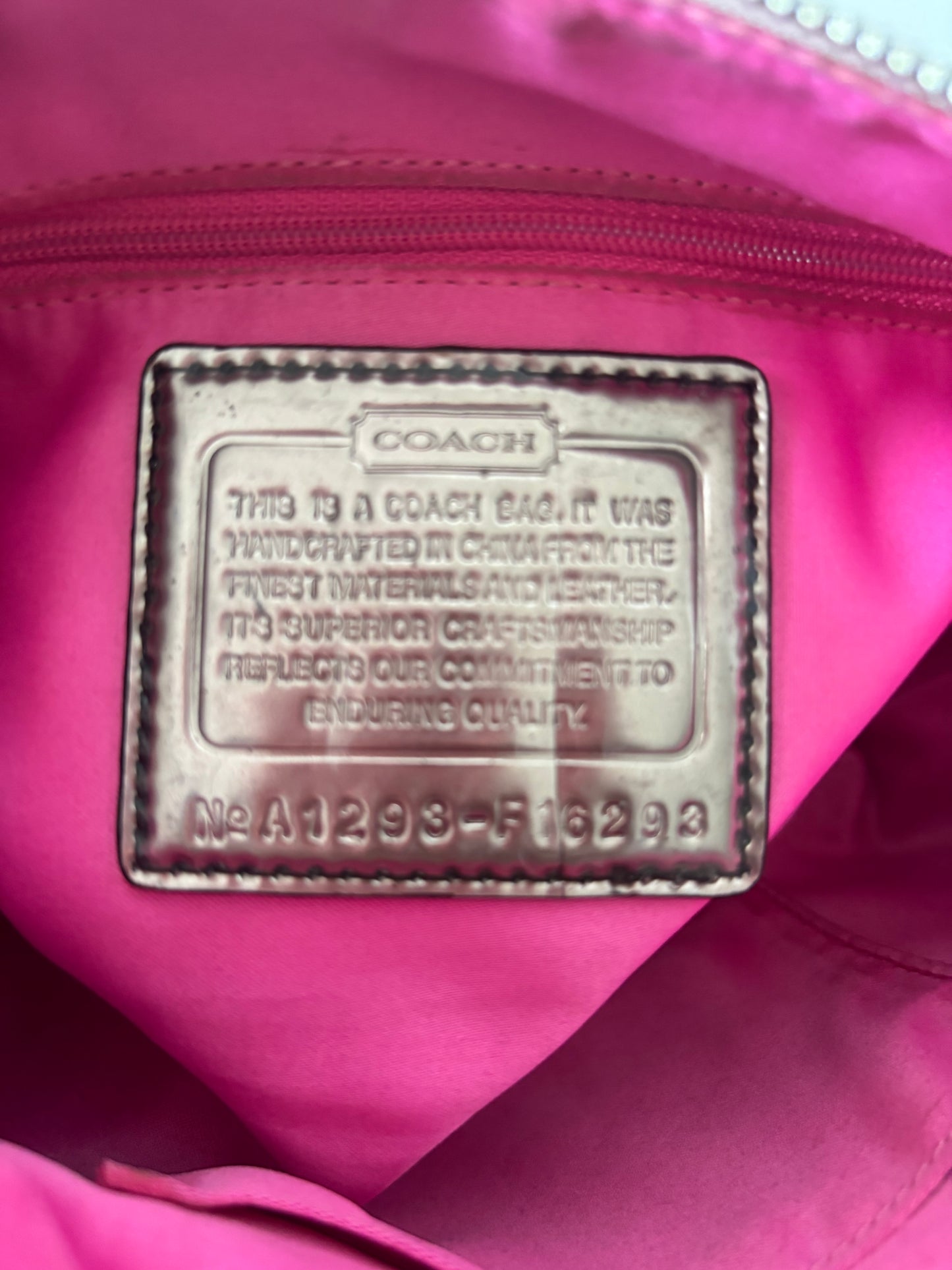 Rare pink poppy small shoulder bag