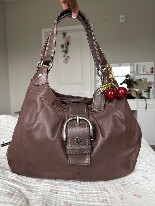 Brown leather coach vintage soho Lyn