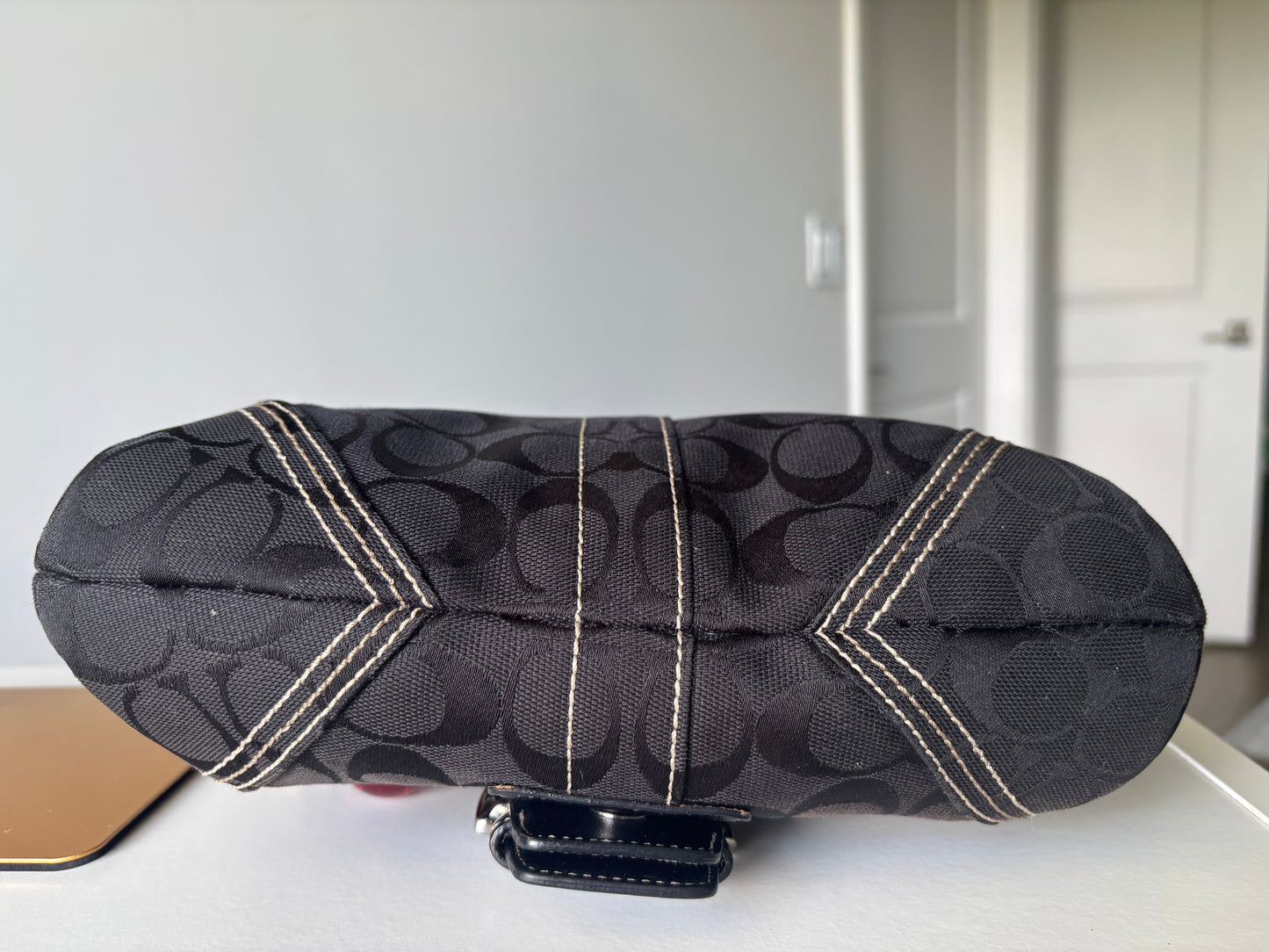 Black mongram coach soho