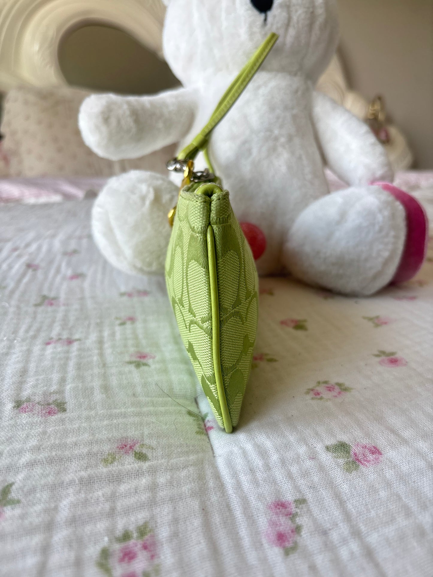 Rare green coach vintage wallet