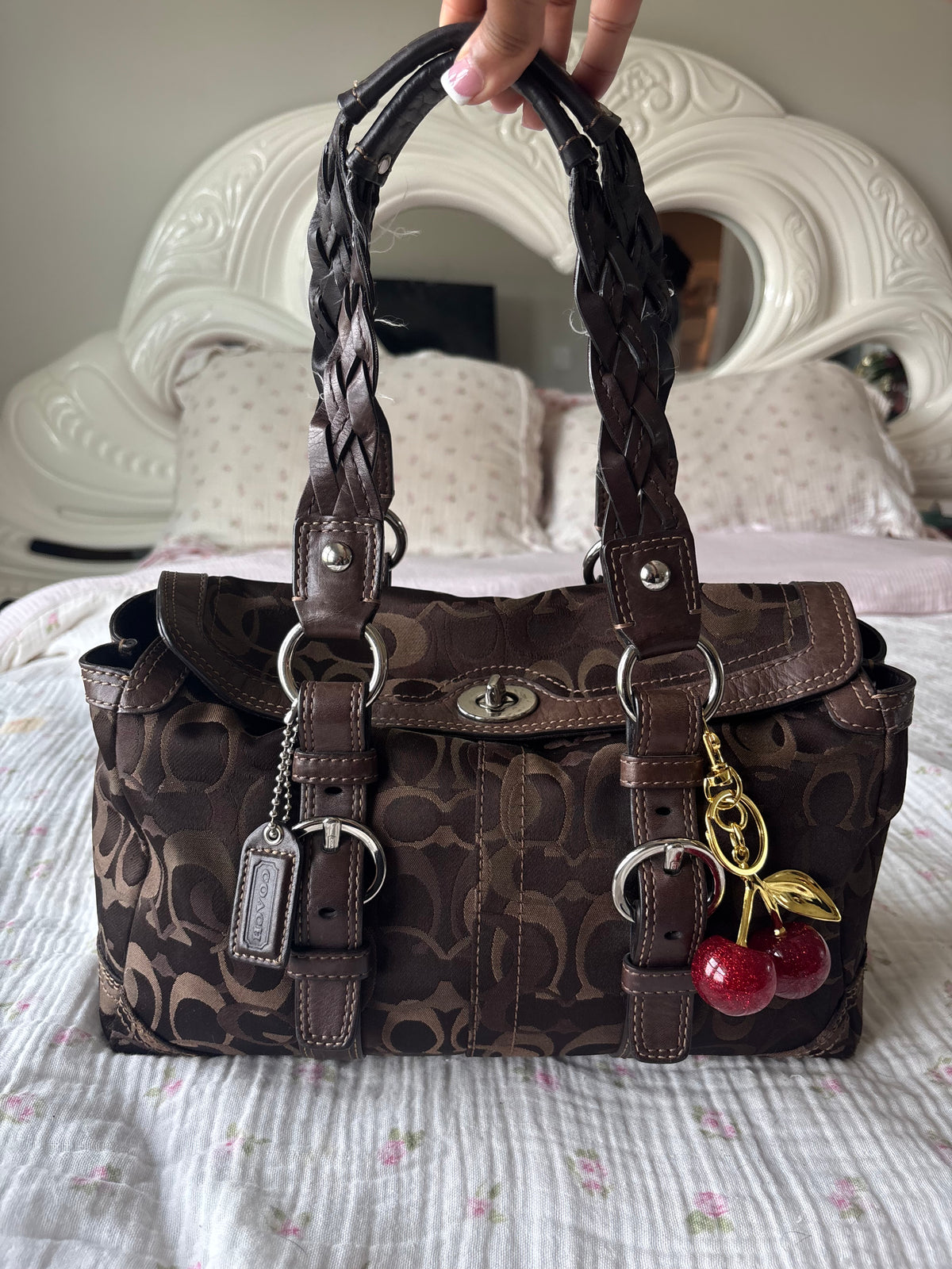 Rare brown coach vintage satchel