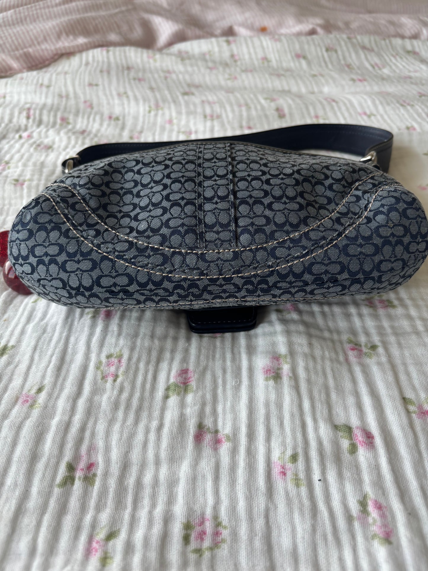 Rare deniem mini soho coach bag