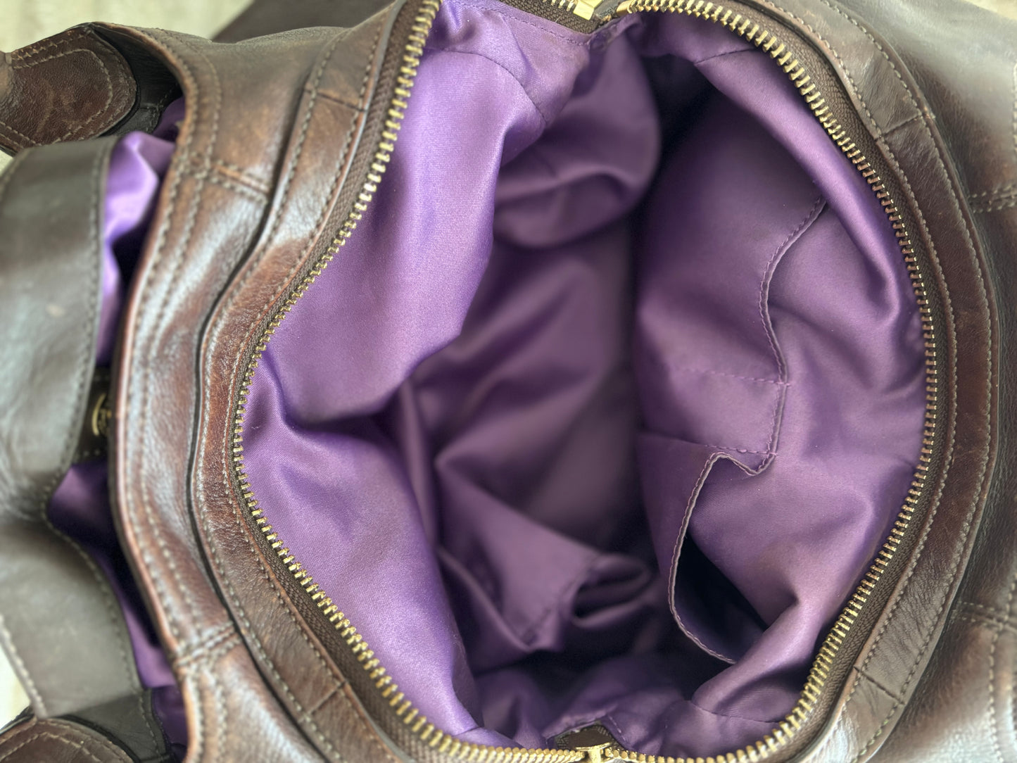 brown Madison vintage coach bag