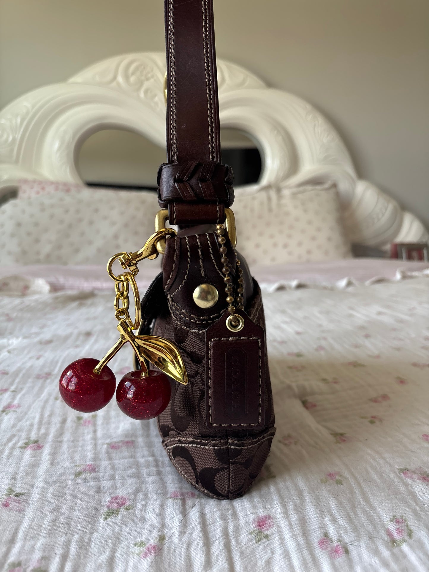 Brown coach peakook bag