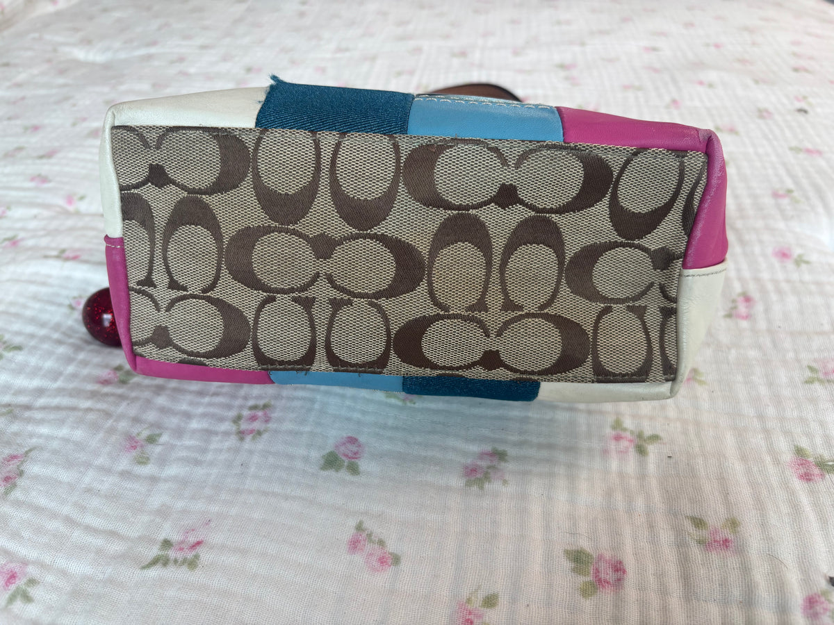 Patchwork coach bag