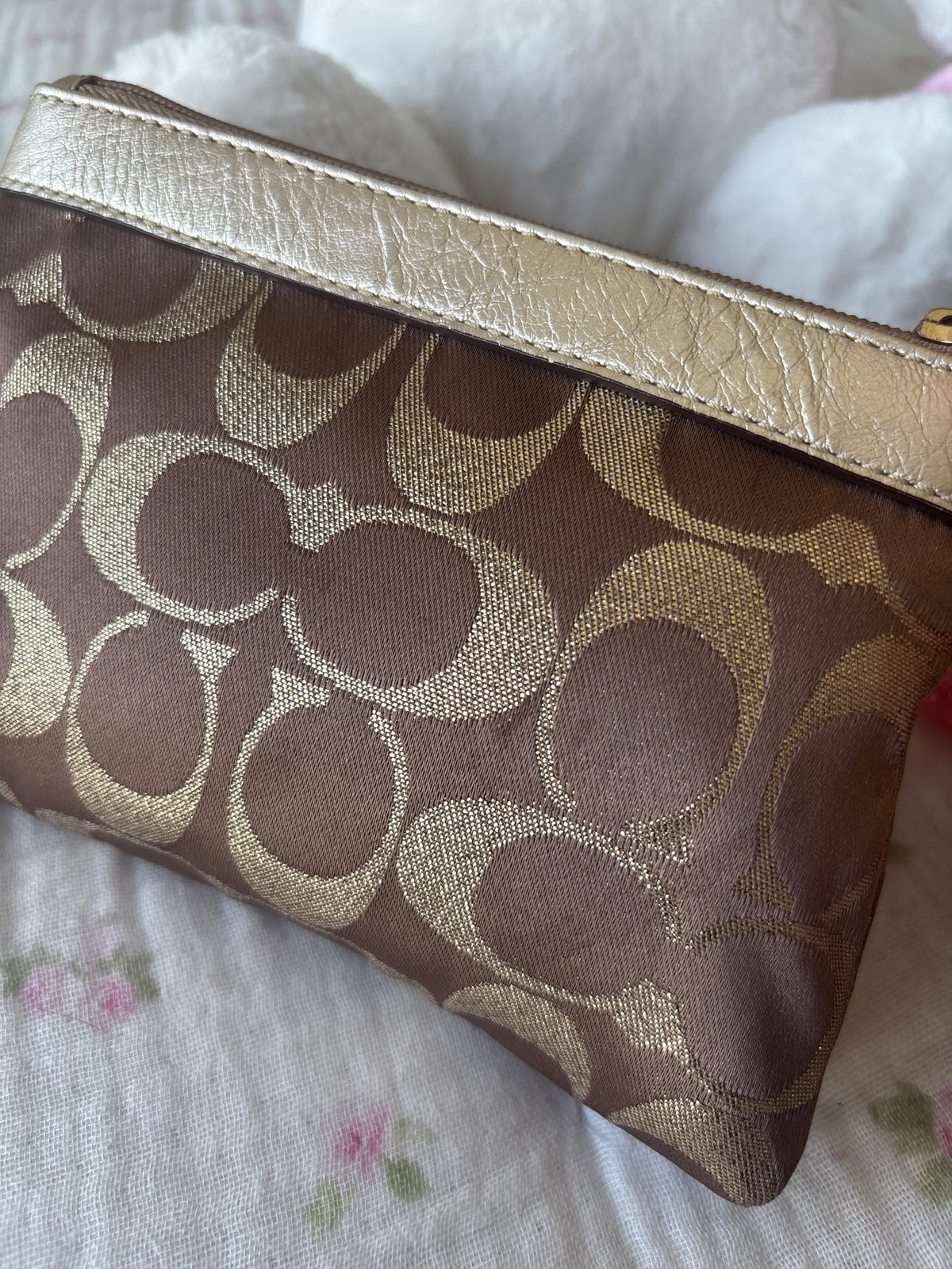 Vintage coach brown wallet