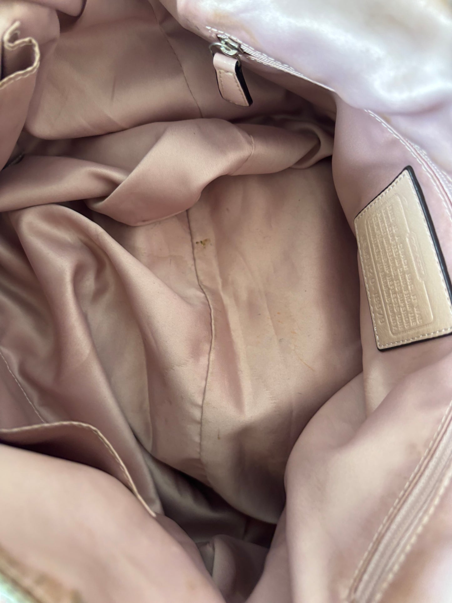 Pink poppy rare coach tote bag