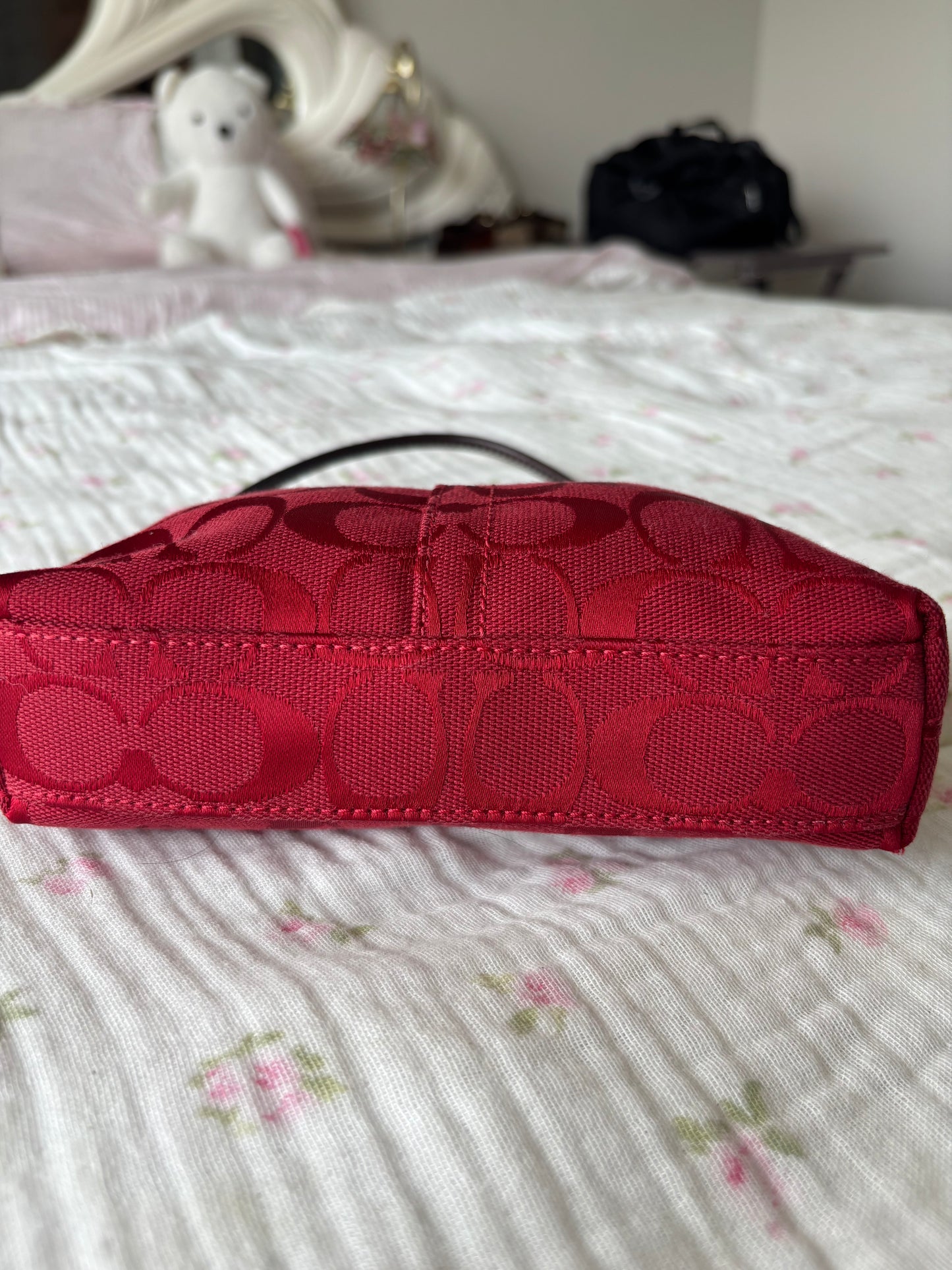 Vintage coach mini turnlock bag