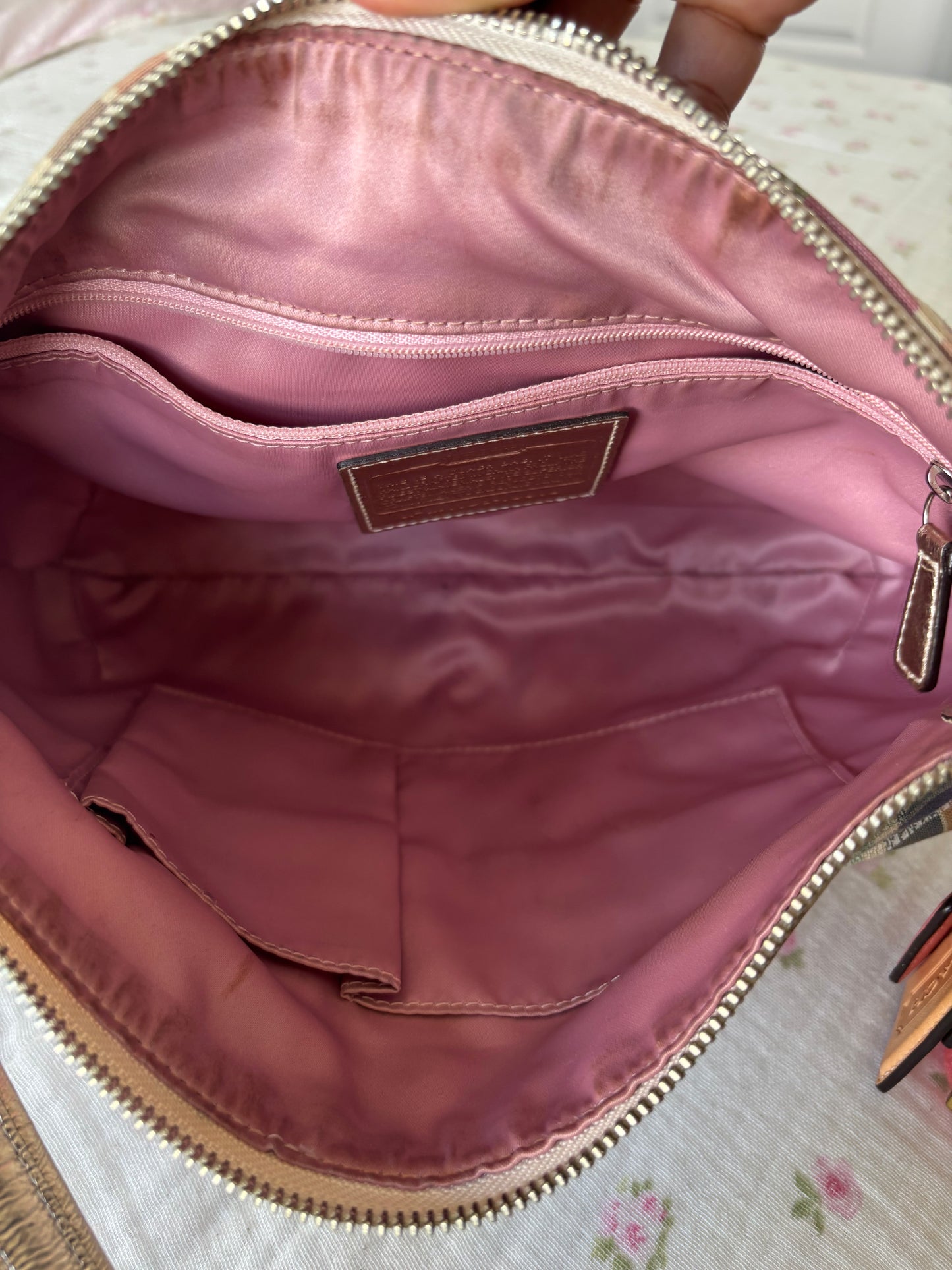 Rare coach poppy madras shoulder bag