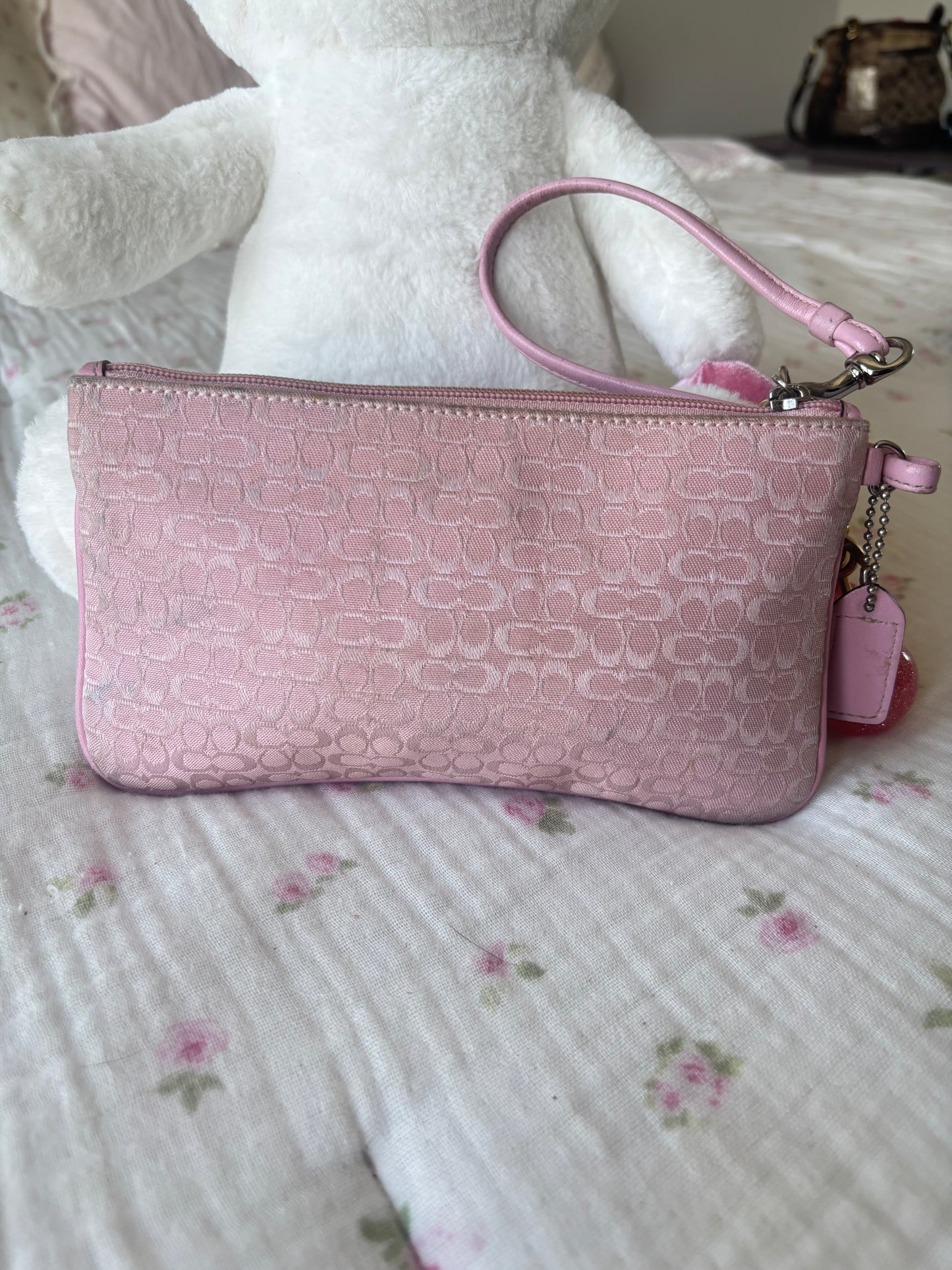 Baby pink rare coach wallet