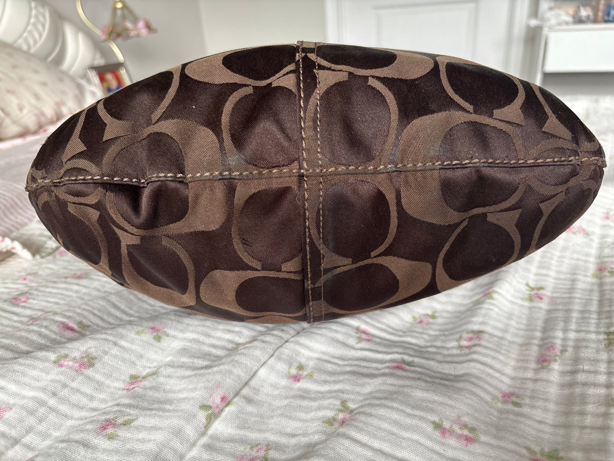 Chocolate brown large hobo