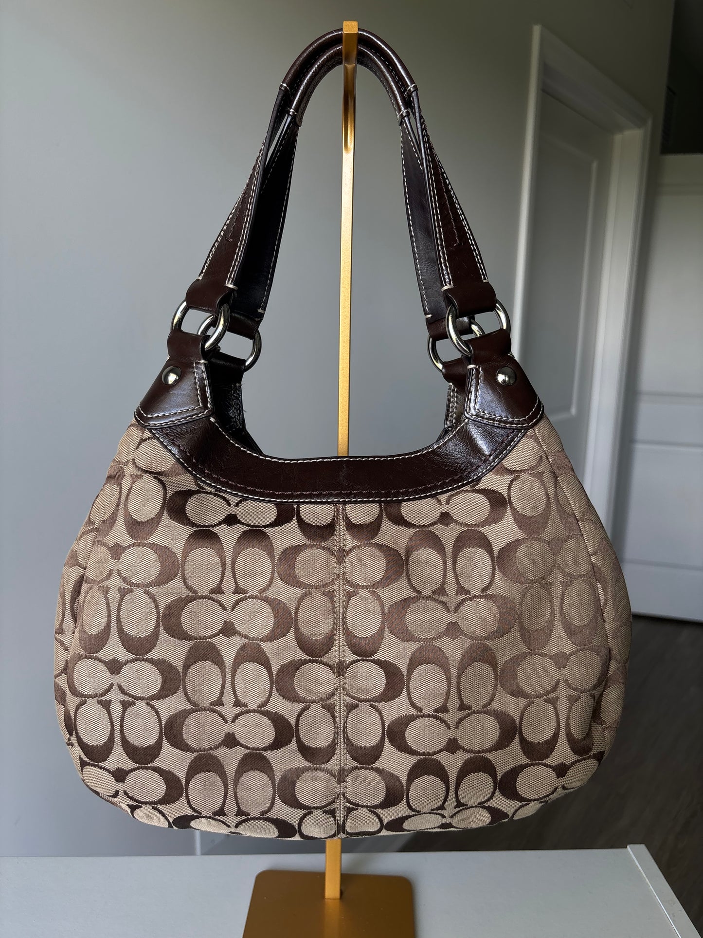 Brown soho Lyn vintage coach shoulder bag