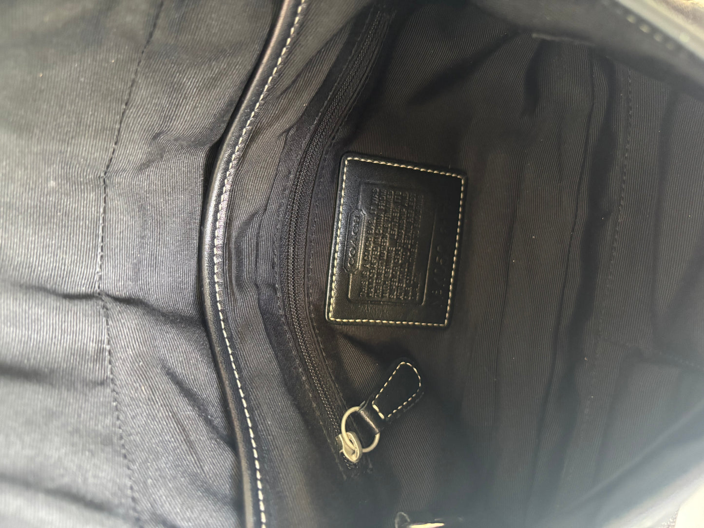 Black mongram coach soho