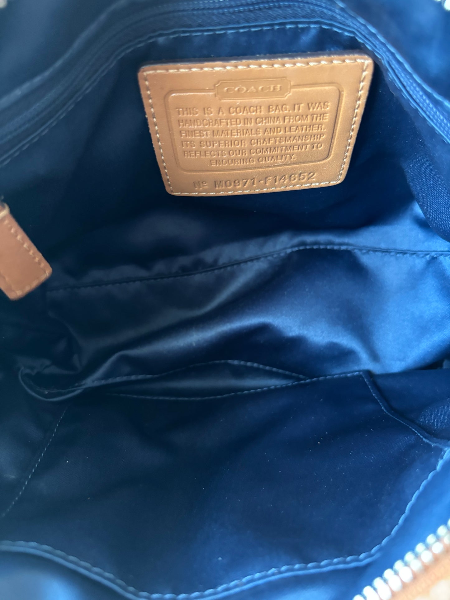 Rare patchwork coach shoulder bag