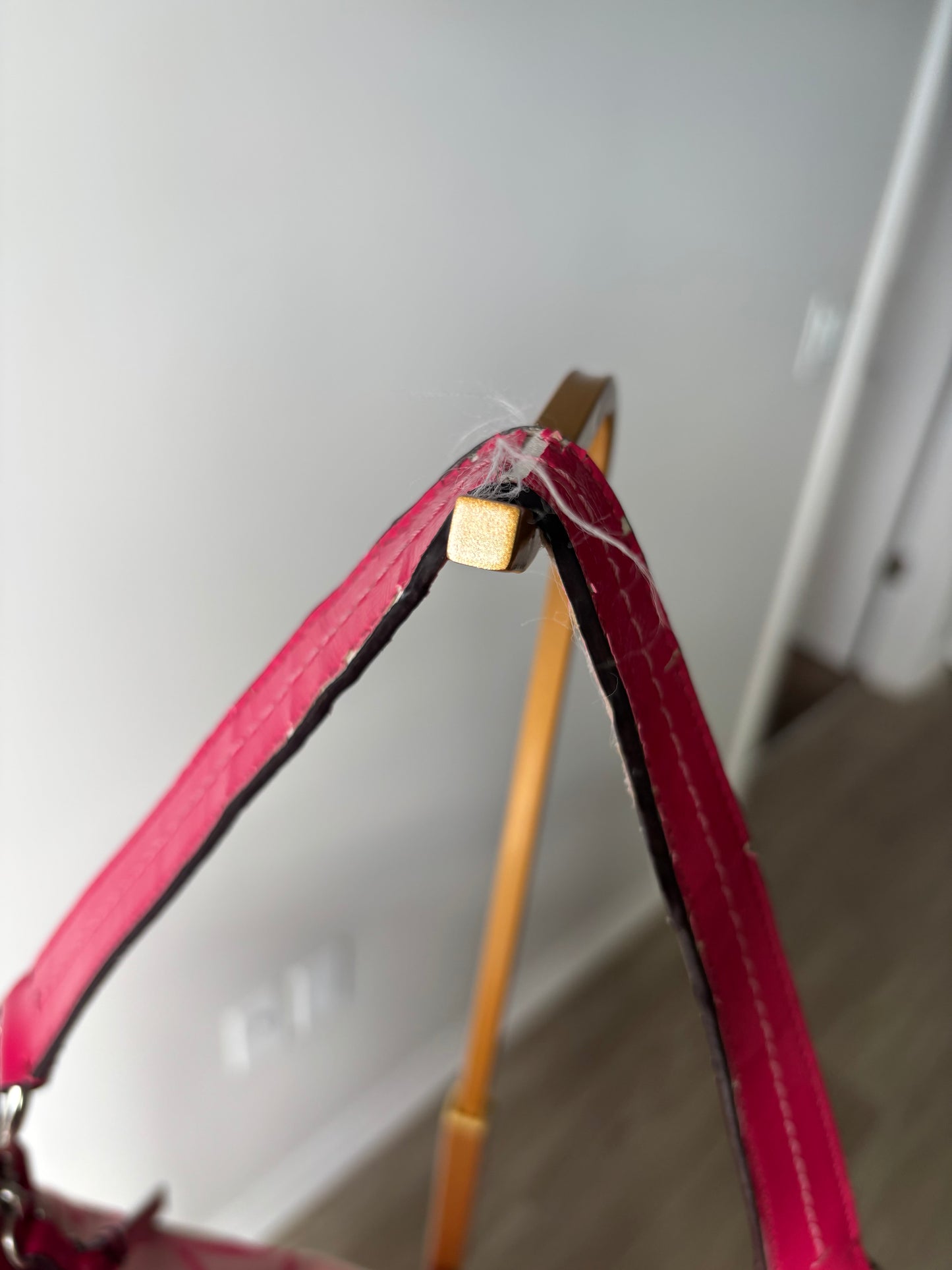 Pink hobo coach shoulder bag