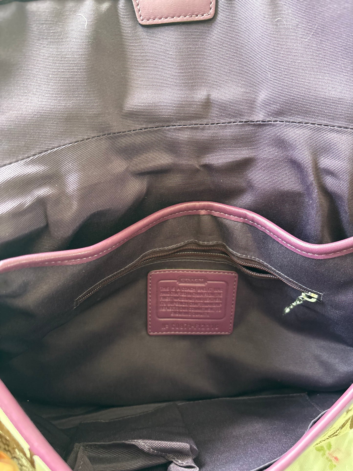 Vintage purple patchwork soho bag