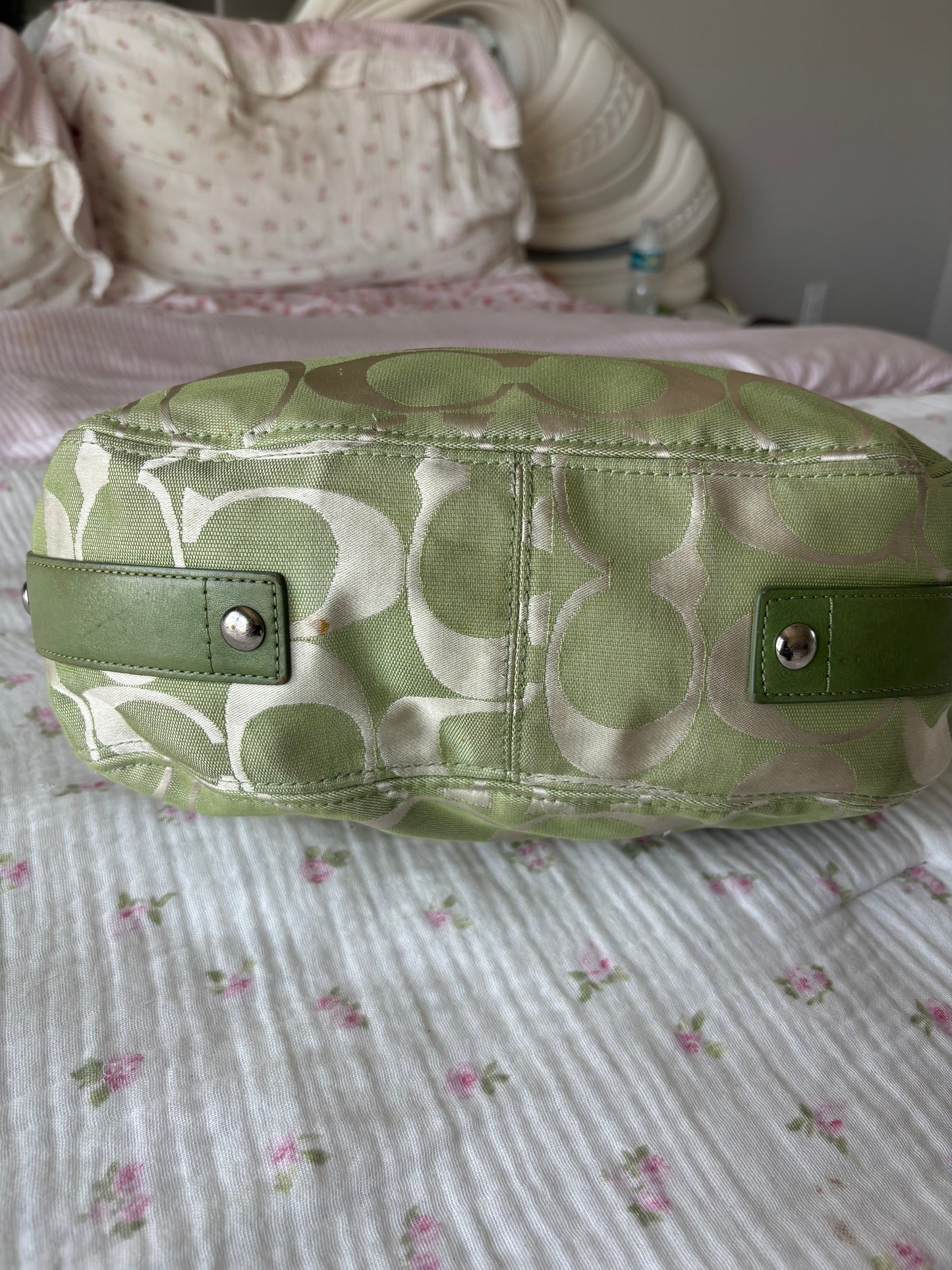 Rare green Zoe coach bag