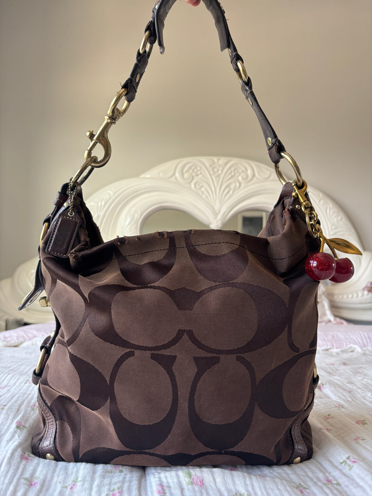 Brown large coach Carly