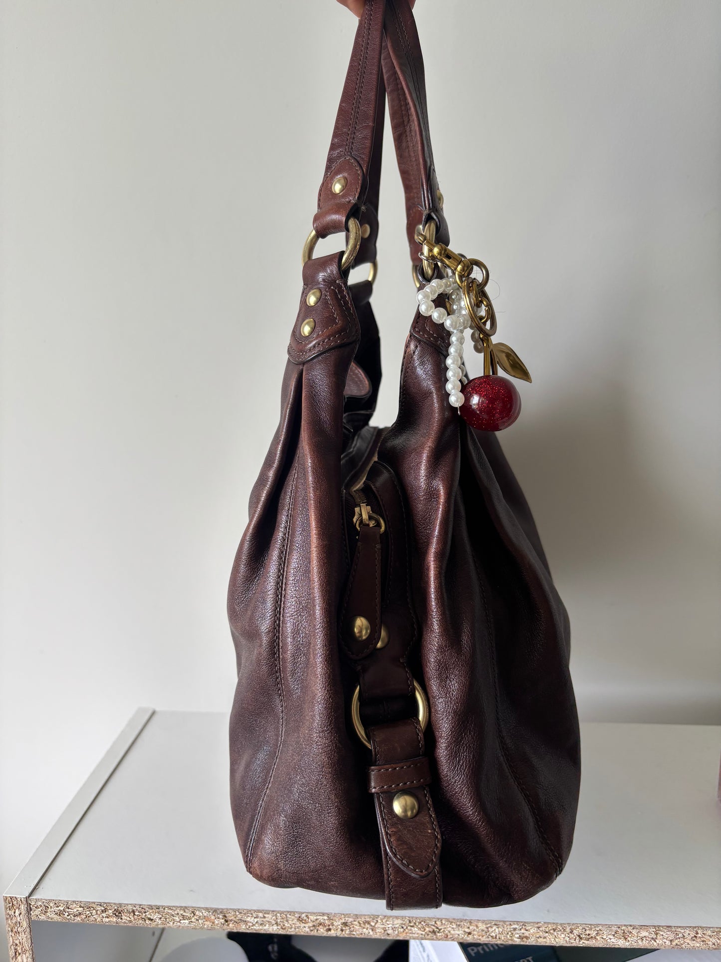brown Madison vintage coach bag