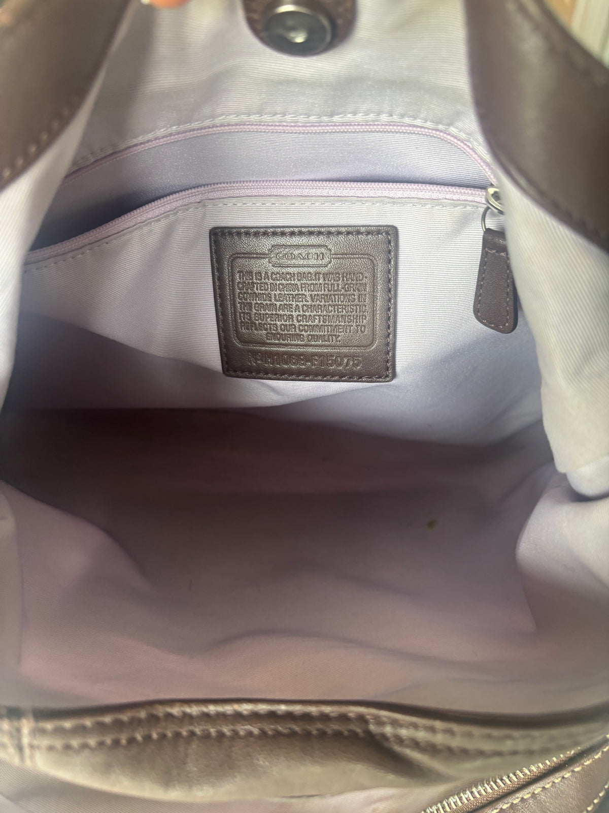 Brown leather coach vintage soho Lyn