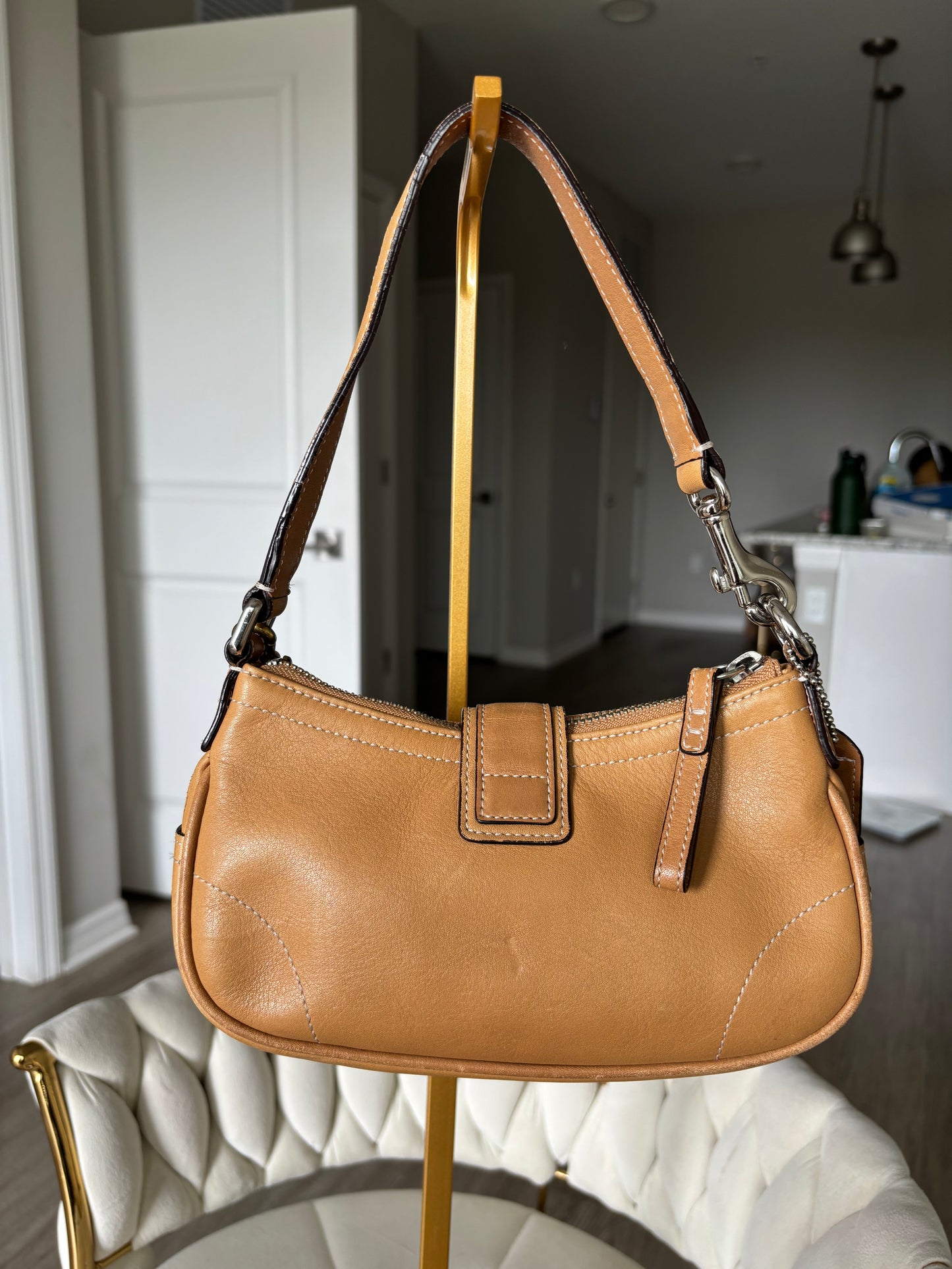 brown Hampton leather shoulder bag