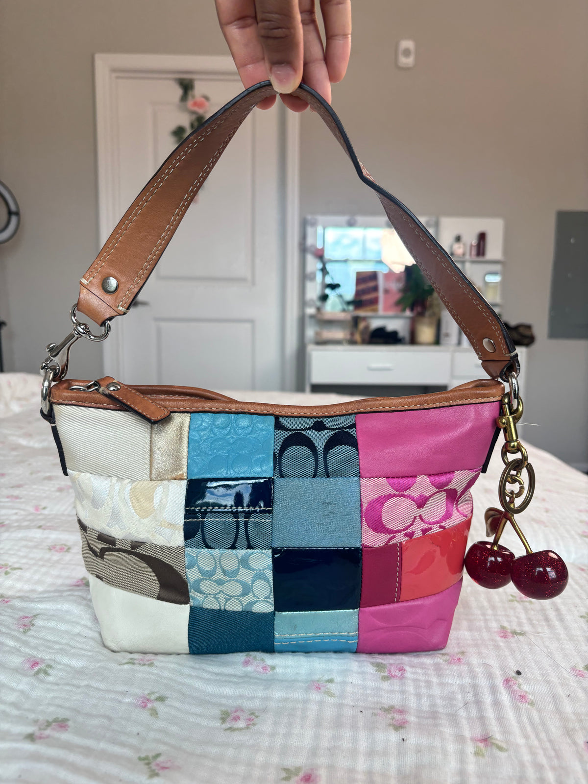 Patchwork coach bag