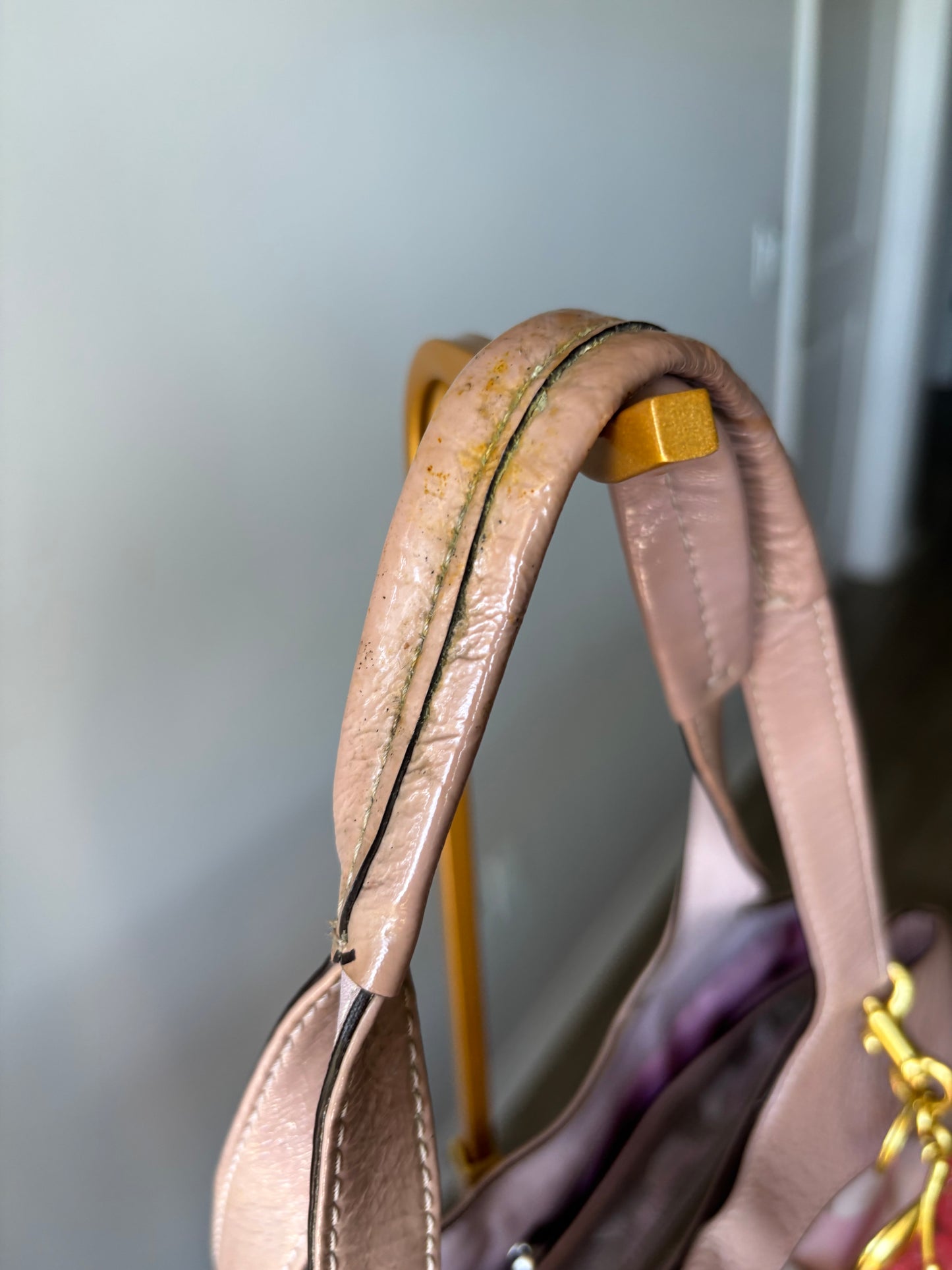 Pink optic coach tote bag