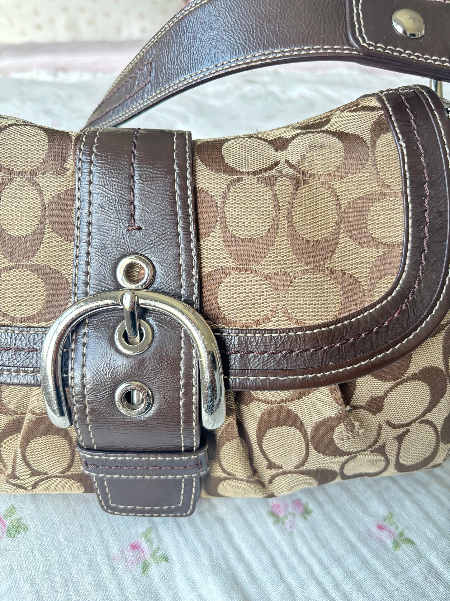 Rare brown soho coach shoulder bag