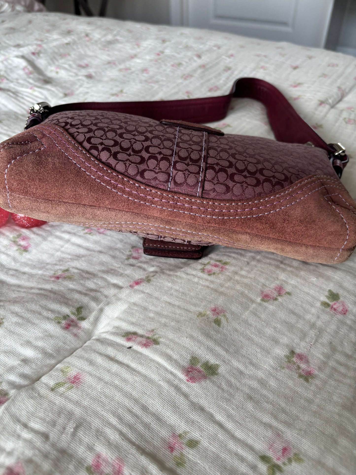 Vintage coach mauve shoulder bag