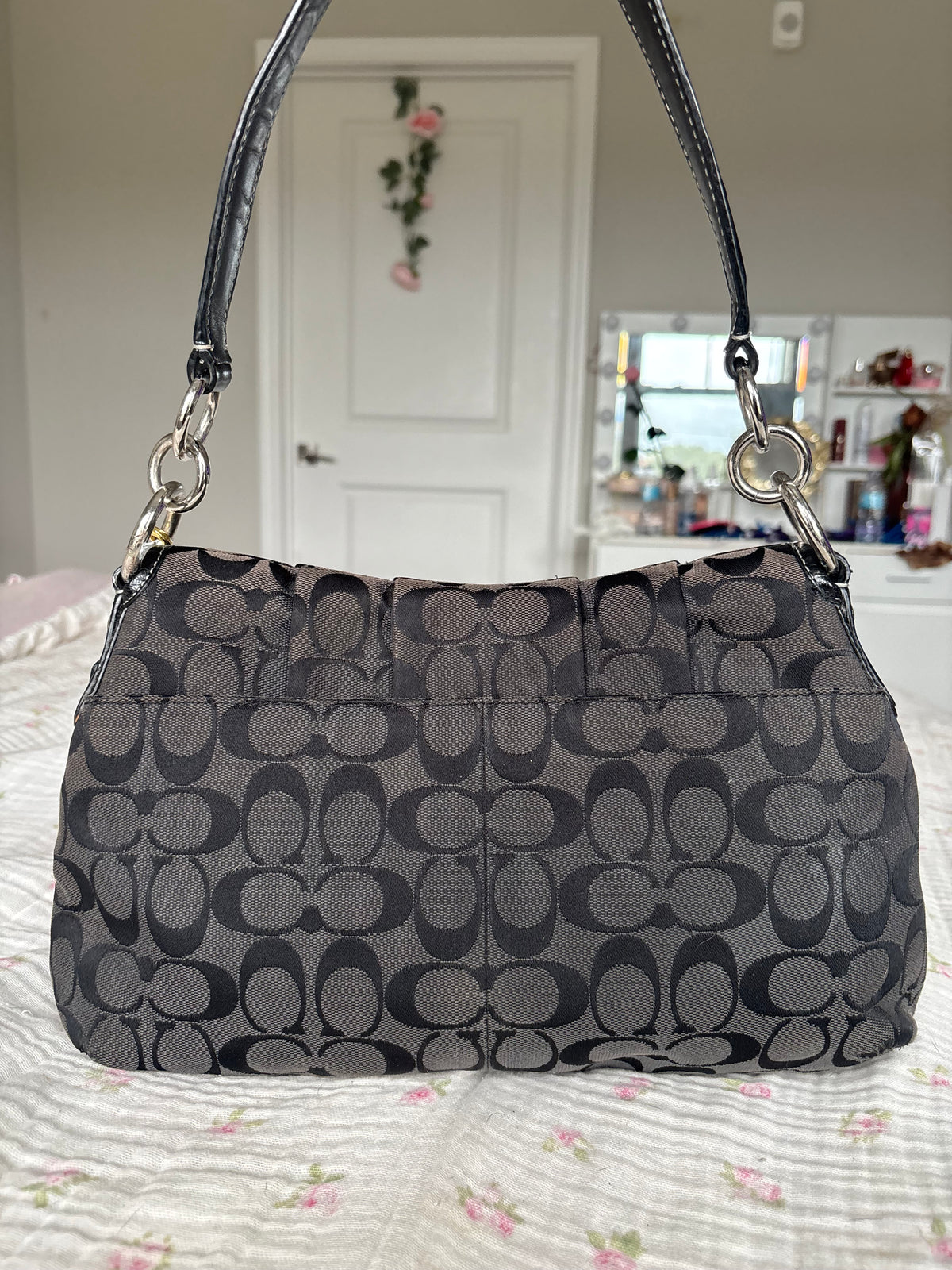 Black mongram coach soho