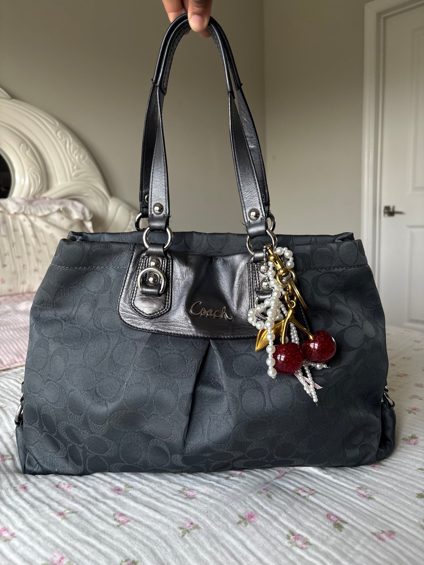 Rare coach mongram tote bag