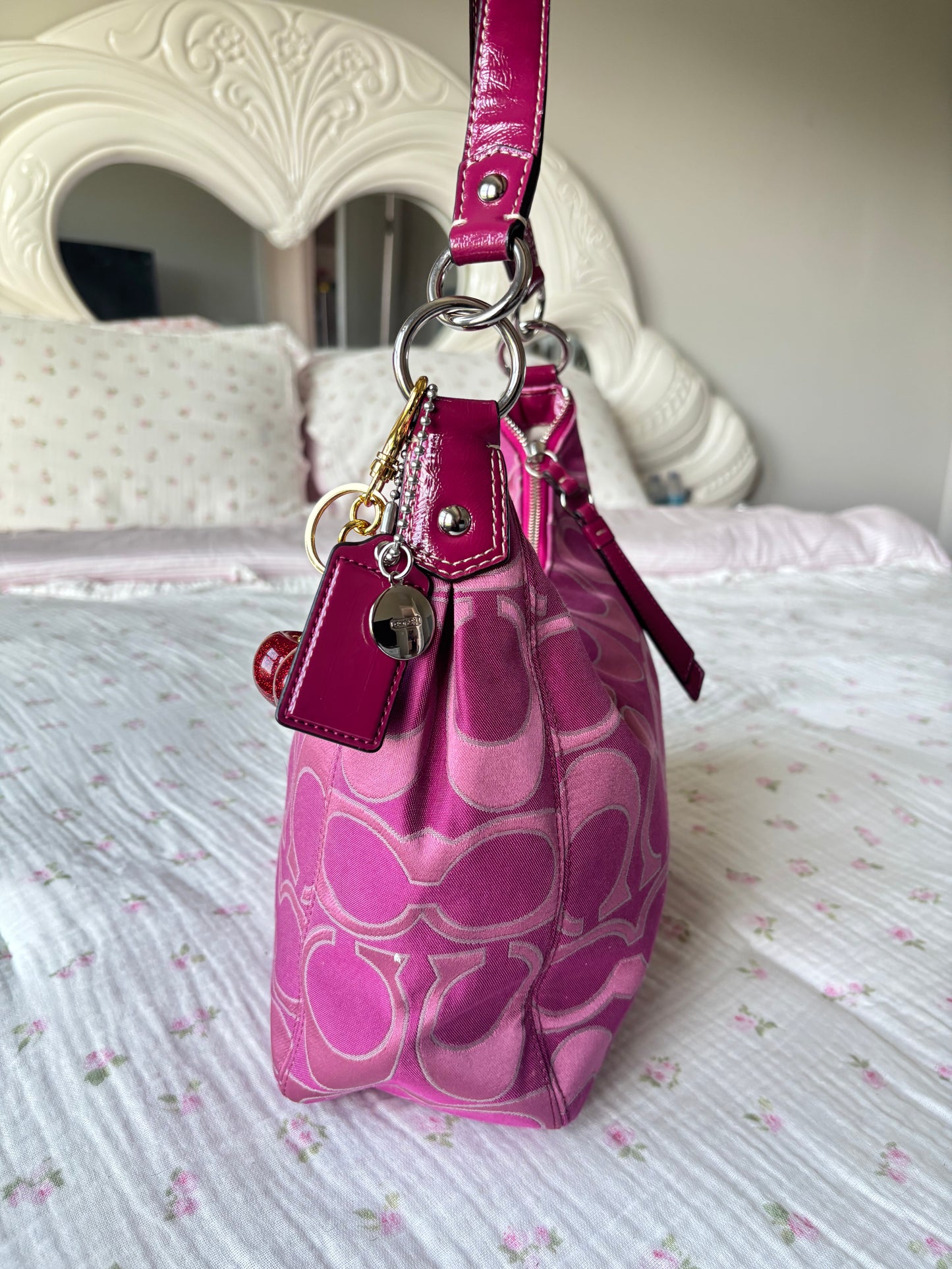 Rare mongram coach hobo