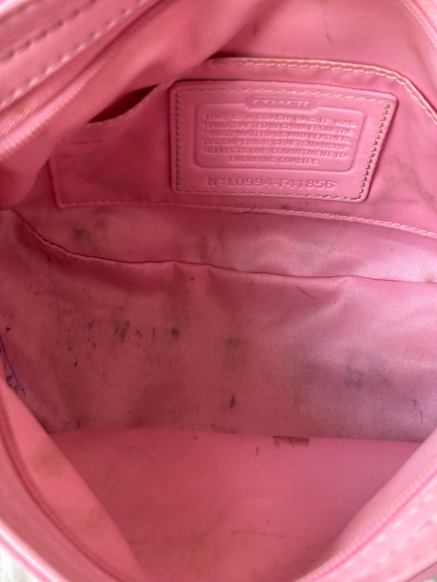 Rare pink mini coach Zoe